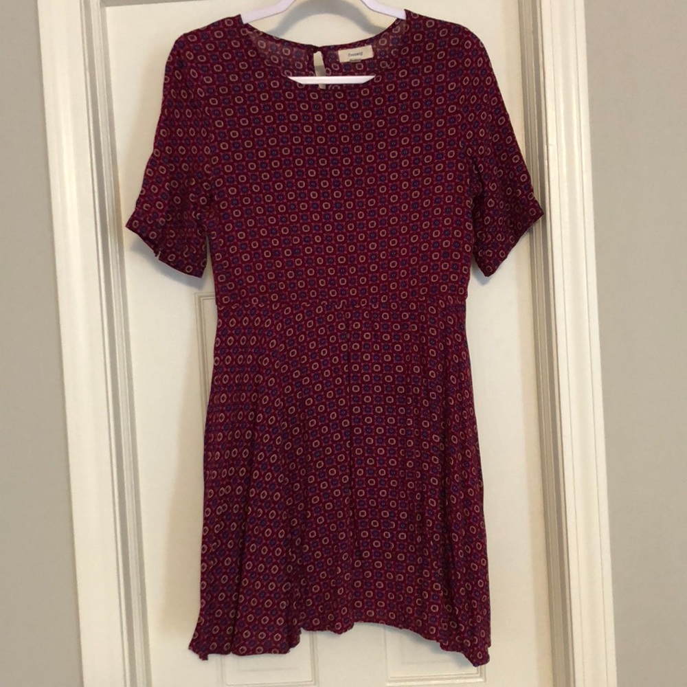 Plum colored spring dress